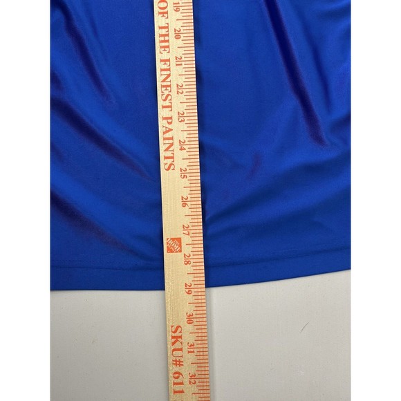 VINTAGE Starter Logo Jersey Men's Top Sz L Blue Athletic Tank Side Zip - Picture 8 of 13